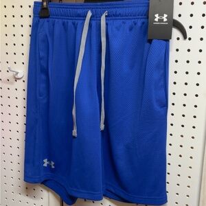 11. Under Armour Men's Blue Athletic Shorts